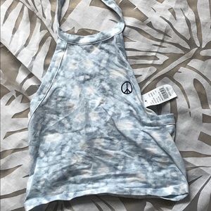 NWT PacSun Peace Sign Crop Top